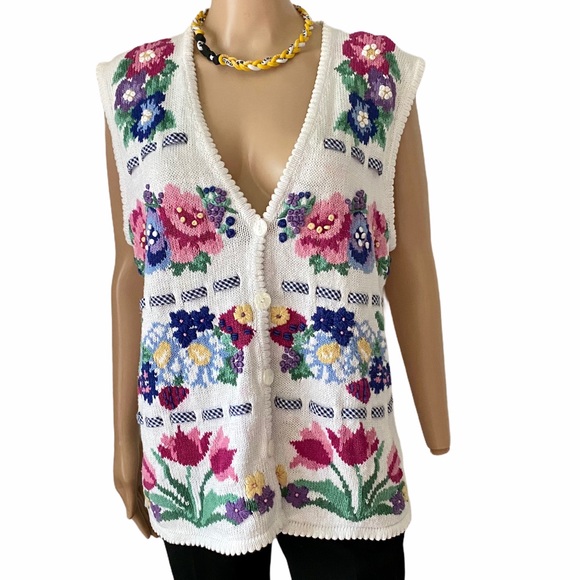 JANTZEN VTG SWEATER VEST (M)